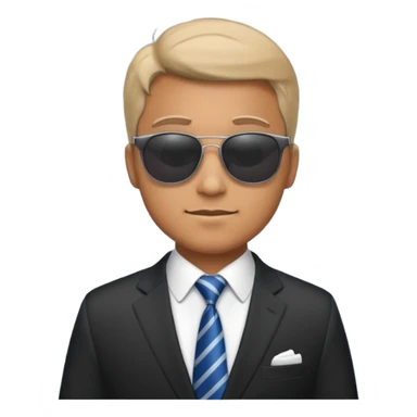 money, sunglasses, suit, man sticker