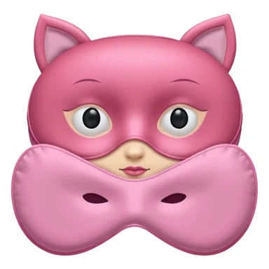 Pink sleeping mask with no face  sticker