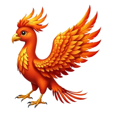 Fire phoenix sticker