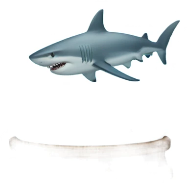 shark in a snowglobe sticker