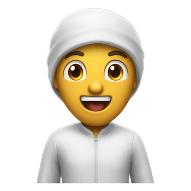 emoji pronunciando el sonido i sticker