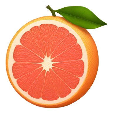 Two Grapefruit with leaves sticker