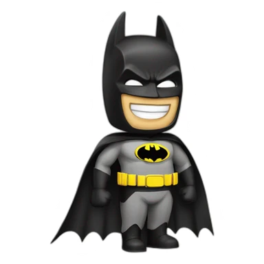 batman giving thumbs up not smile sticker
