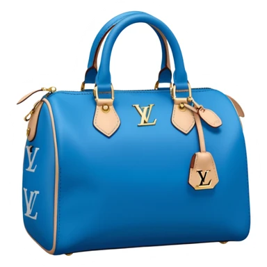 Blue LV speedy bag sticker