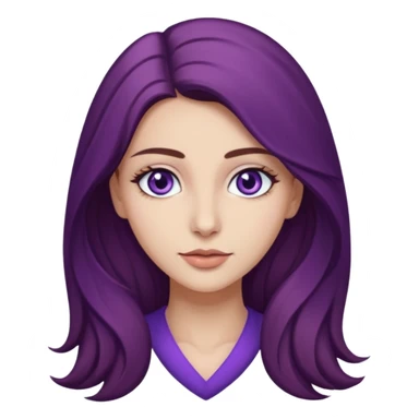 Hande Erçel as a character from game of thrones with purple eyes. sticker