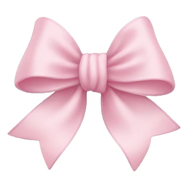 Light pink bow sticker
