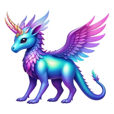  Iridescent gradient fakemon-creature  sticker