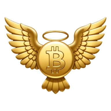 BTC with wings sticker