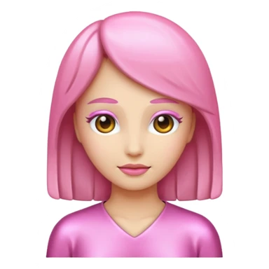 virgo emoji but pink  sticker