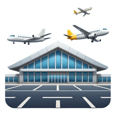 airport building , planes sticker