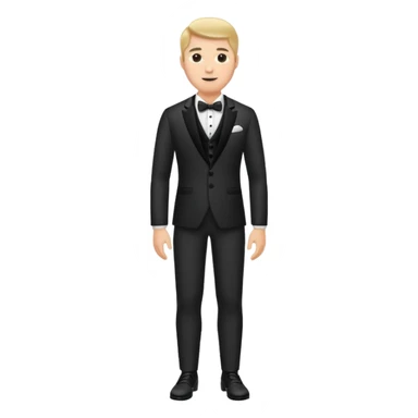 groom standing on foot sticker
