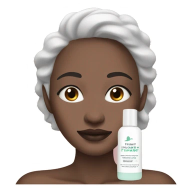 Woman doing her skincare using drunk elephant skincare products sticker