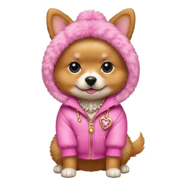 Juicy Couture dog  sticker