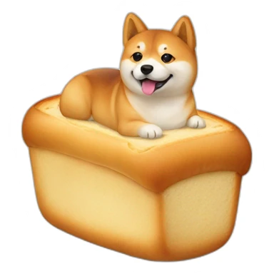 shiba-dog in bread sticker