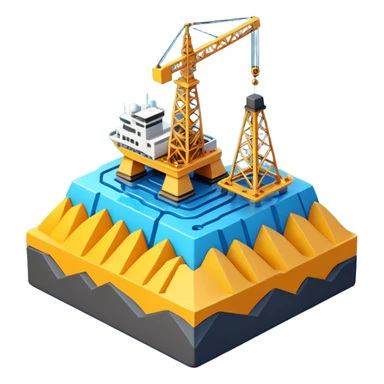 3D seismic exploration work. sticker