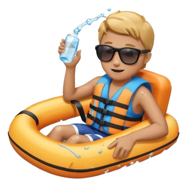 Water sports tubing sticker