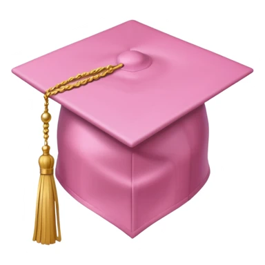 light pink graduation hat sticker