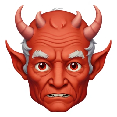 👴🏻 make the old man emoji look devil and also give him the horns just like animals or devil! sticker