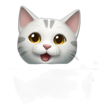 Un chat qui prends une douche sticker