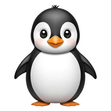 dumb penugin sticker