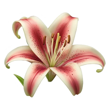 Stargazer lily sticker