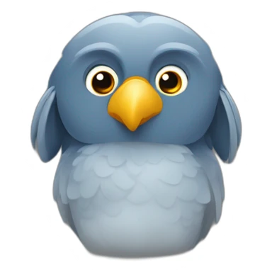 Loro en la computadora sticker