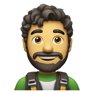 Loco con cara de malo sticker