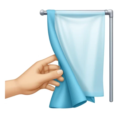 hand holding a cloth, wiping a glass pane sticker