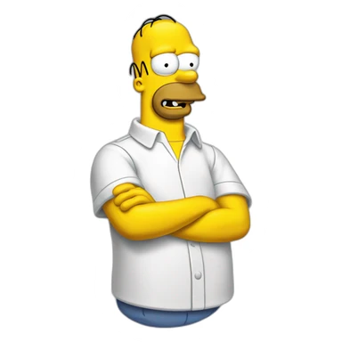 Homer simpsons doigt d’honneur sticker