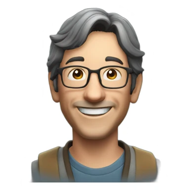 Will Wright (game designer the sims ) smiling sticker