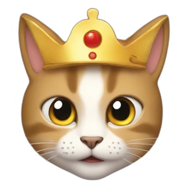 gato tomando corona sticker