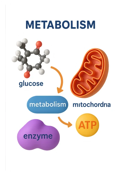 metabolismo 3d sticker