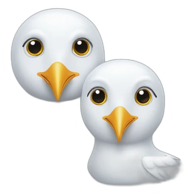two headed seagull sticker
