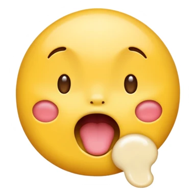 Licking screen emoji sticker