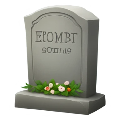 Grave stone  sticker