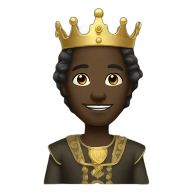 Black skin medevial prince sticker