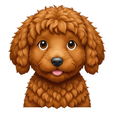 red goldendoodle sticker