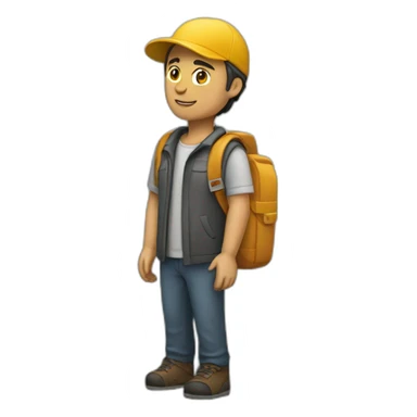 wolt courier sticker