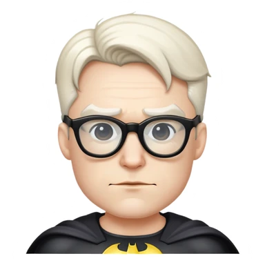 Batman whit glasses sticker