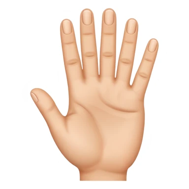 emoji com a mão mostrando 4 dedos sticker