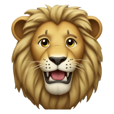 Lion with heart broken  sticker