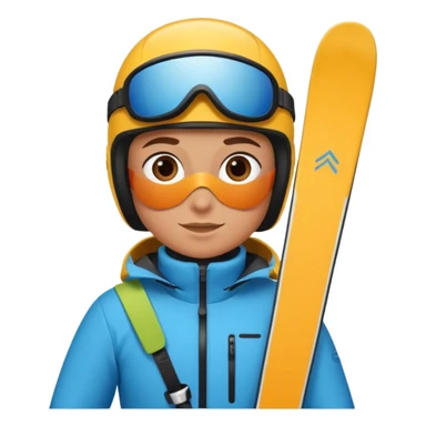 skiing  sticker