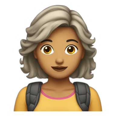 lesbian mexican girl sticker