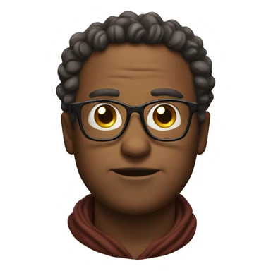 God with glasses  sticker