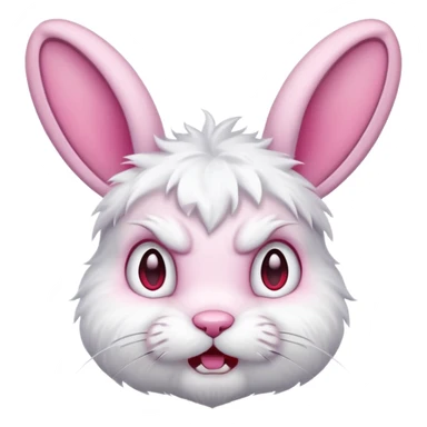 angry bunny  sticker