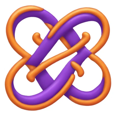 purple capital "S" and an orange capital "N", with an infinity symbol between both sticker