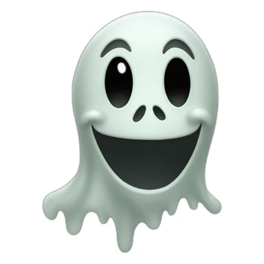 ghost face waving sticker