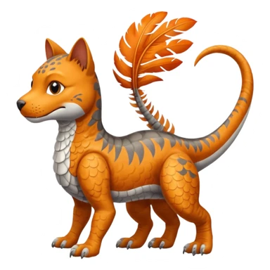 cat dog and a trex mixed sticker