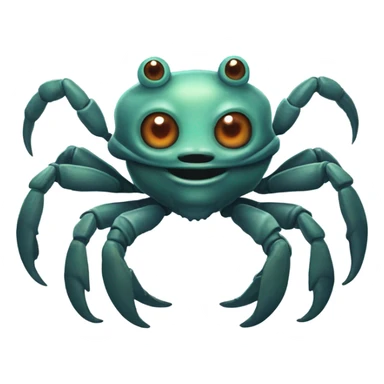 crab alien man have a cat eyes sticker