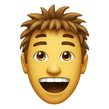 crazy head coming out of toilet sticker